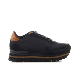 NORA III LEATHER PLATFORM DARK NAVY NYLON/MOKKASNEAKERIT