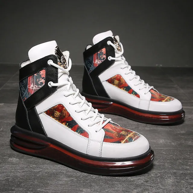 Painted Lion Gold Deco Sneakers