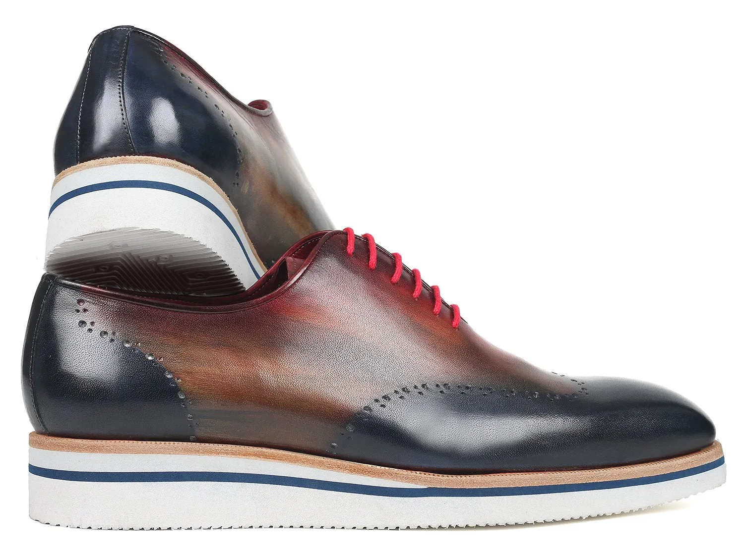 Paul Parkman Men's Smart Casual Wingtip Oxfords Multi-color