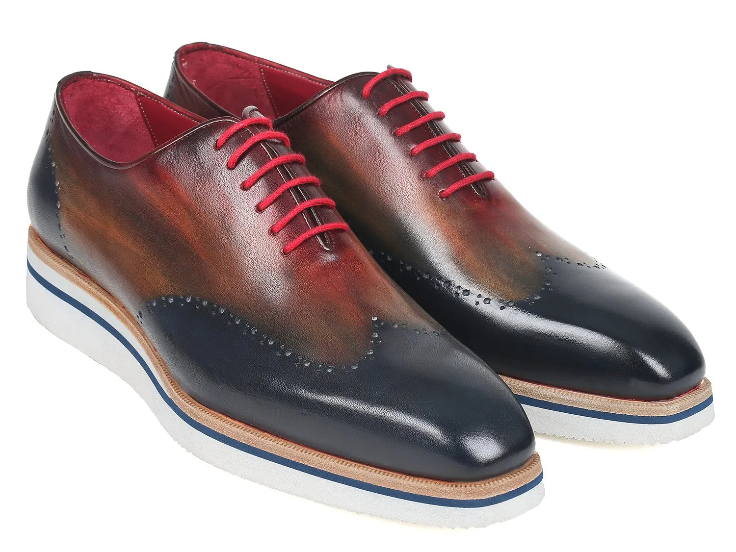 Paul Parkman Men's Smart Casual Wingtip Oxfords Multi-color