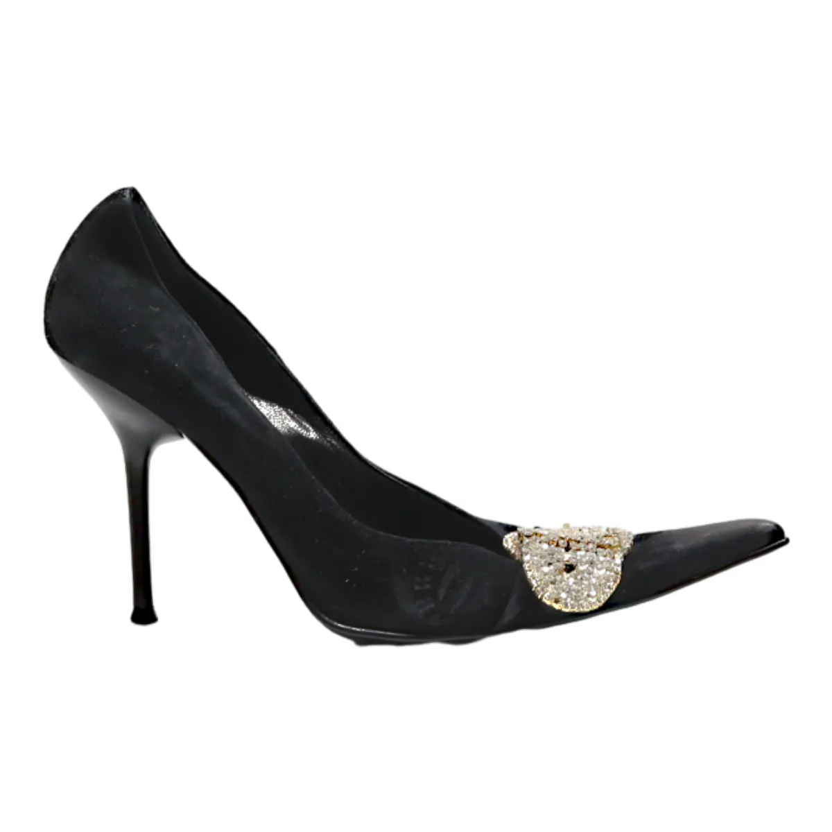 PIU LINDA Pump Heels Black Suede Womens UK 4