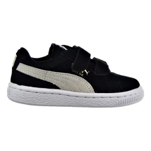 Puma Suede 2 Straps Toddler Shoes Black/White