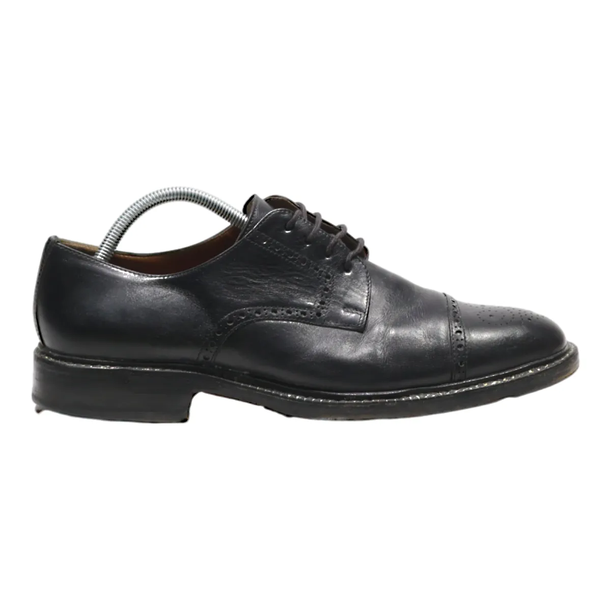 RALPH HARRISON Brogue Shoes Black Leather Mens UK 8
