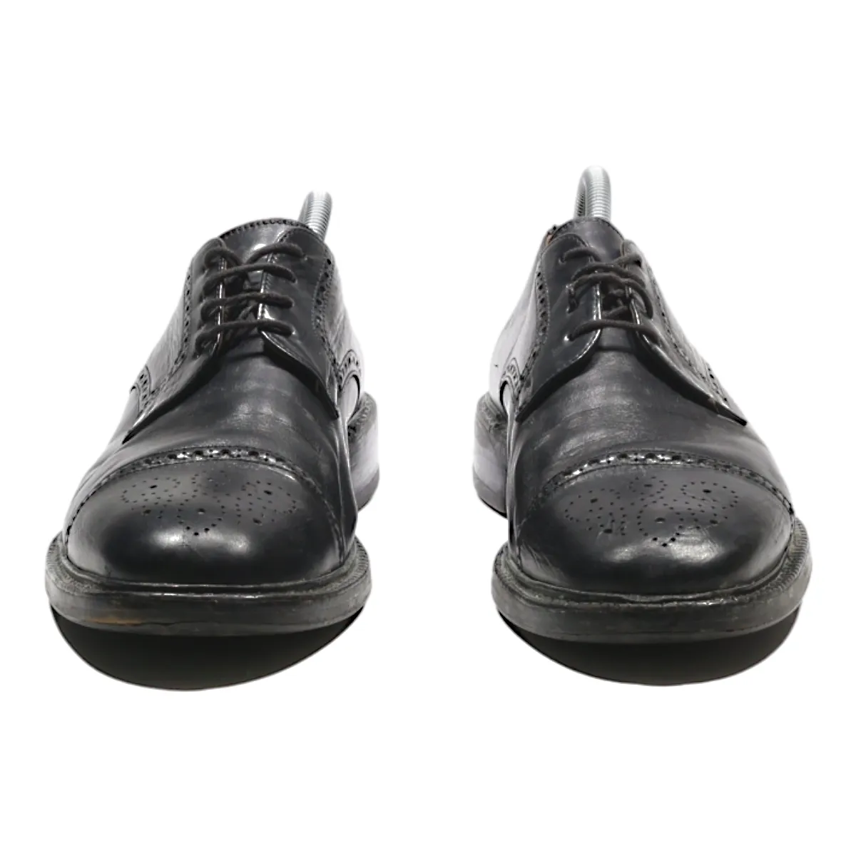 RALPH HARRISON Brogue Shoes Black Leather Mens UK 8