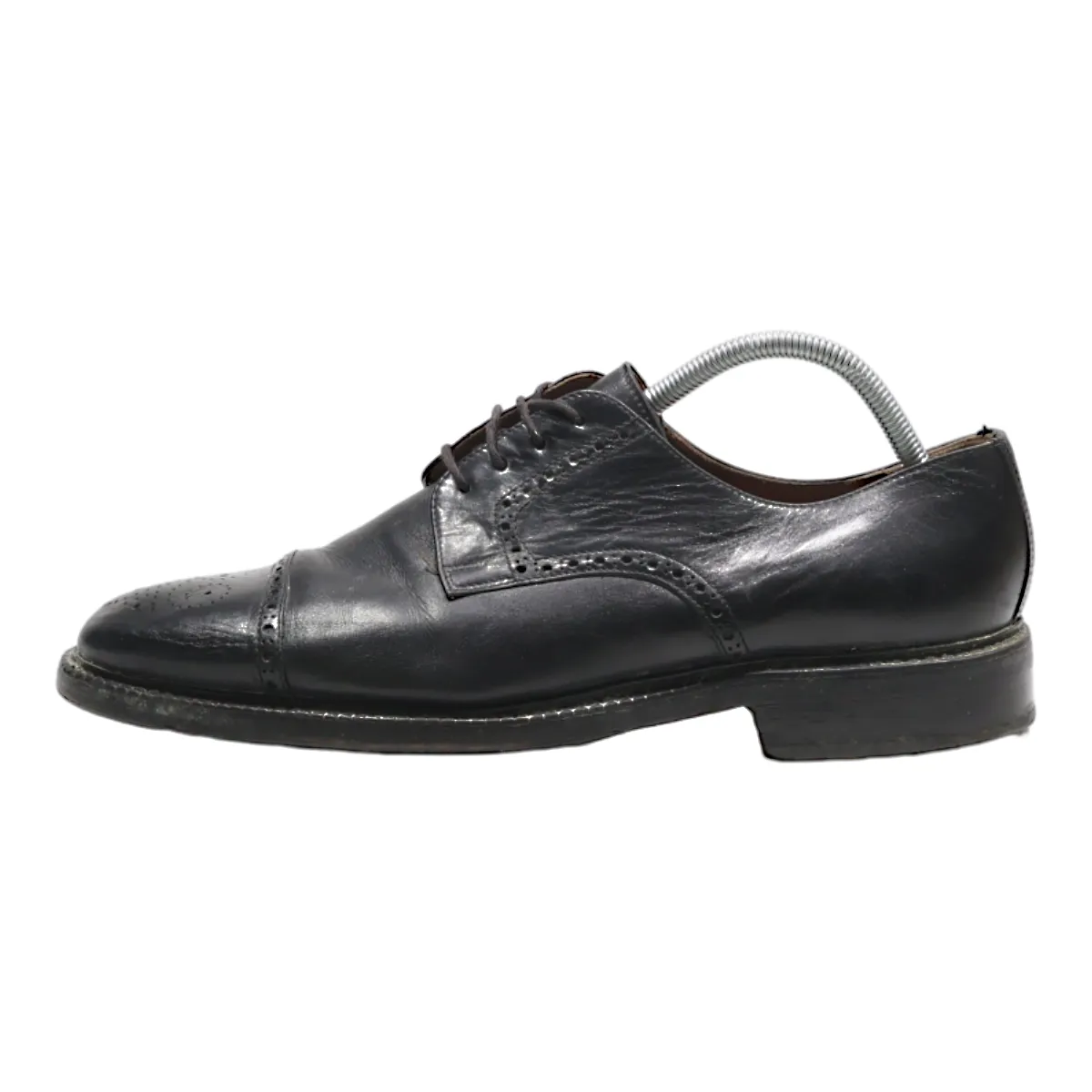 RALPH HARRISON Brogue Shoes Black Leather Mens UK 8