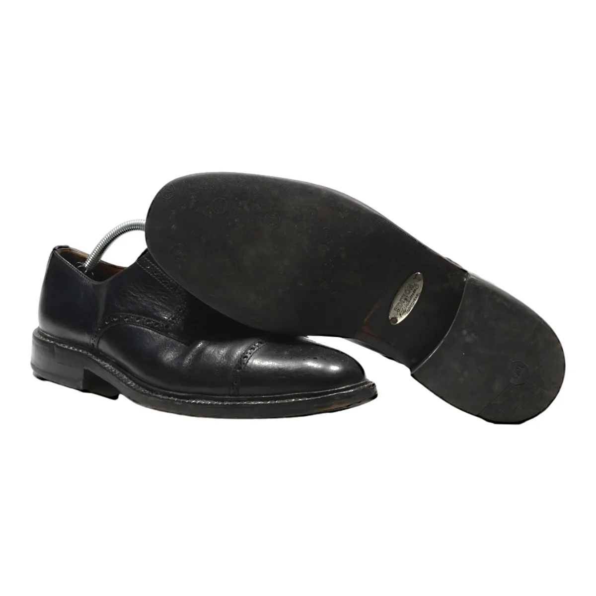 RALPH HARRISON Brogue Shoes Black Leather Mens UK 8