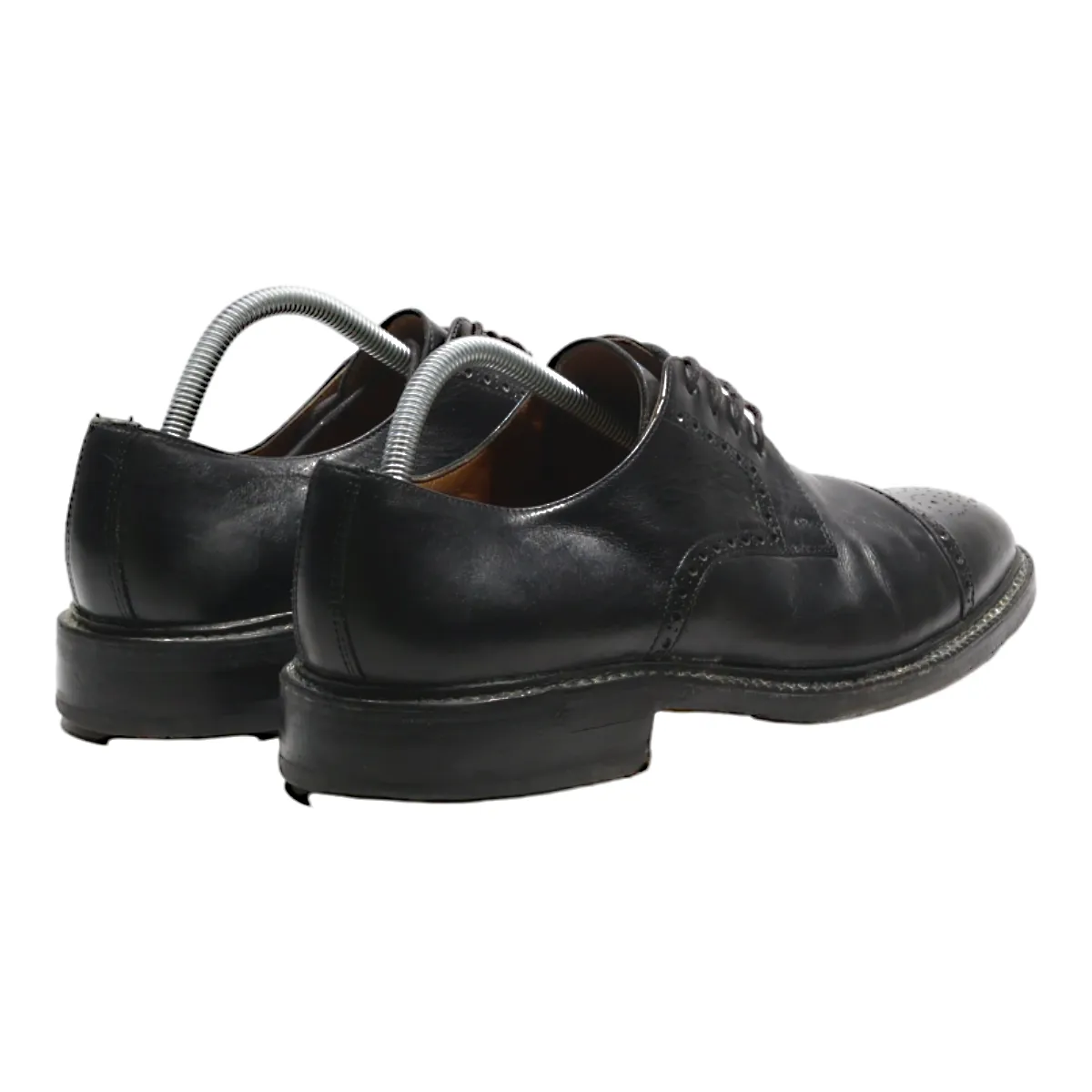 RALPH HARRISON Brogue Shoes Black Leather Mens UK 8