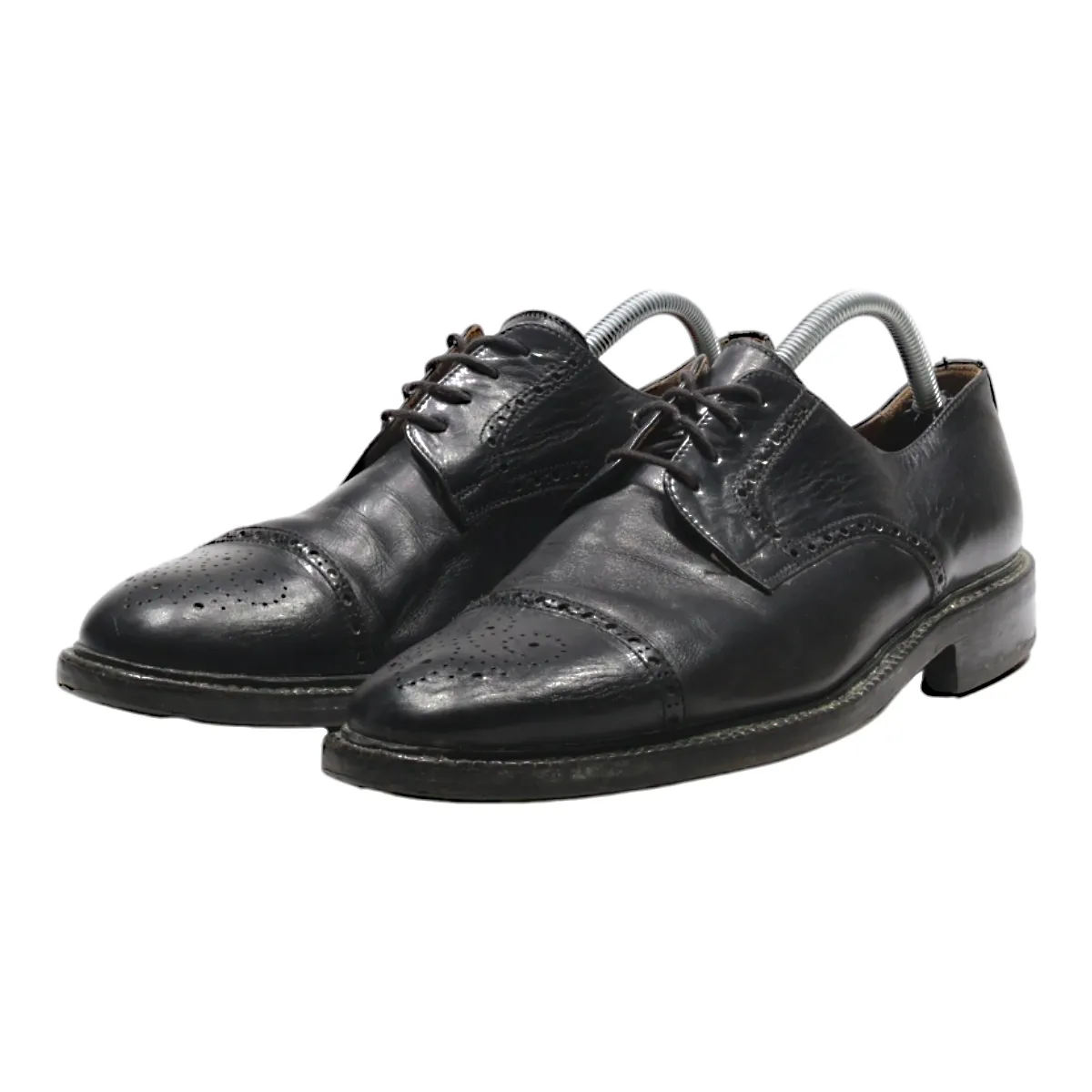 RALPH HARRISON Brogue Shoes Black Leather Mens UK 8