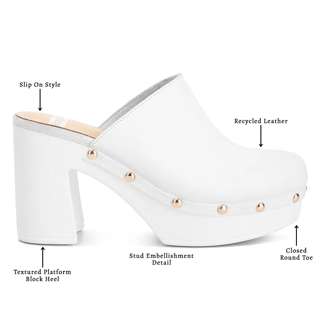 Recycled Leather Clogs