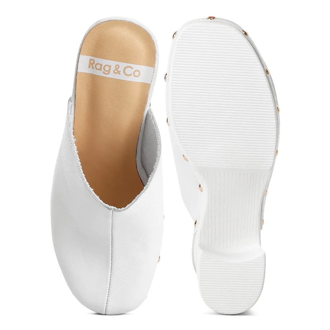 Recycled Leather Clogs