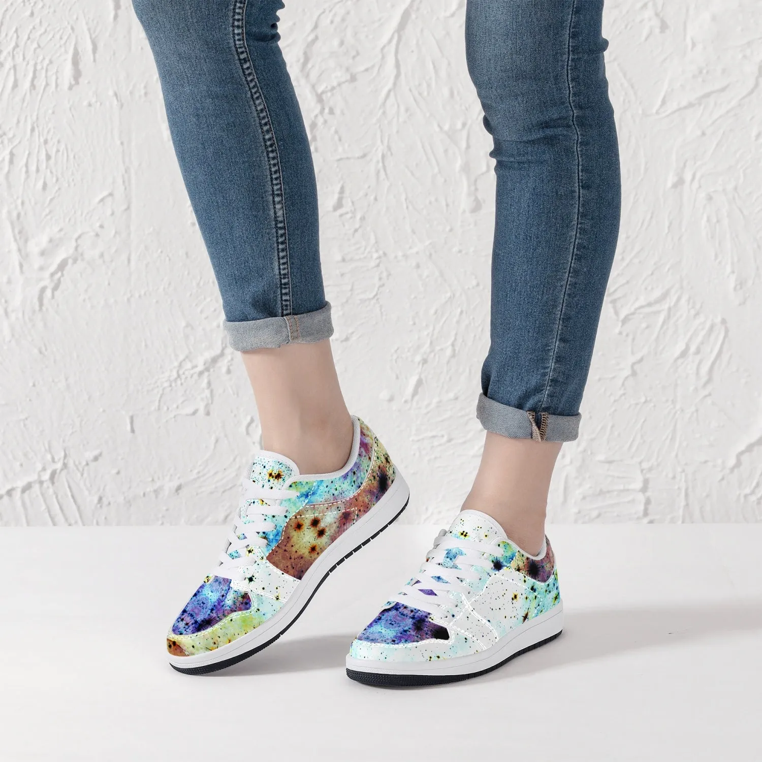 Regail Psychedelic Split-Style Low-Top Sneakers