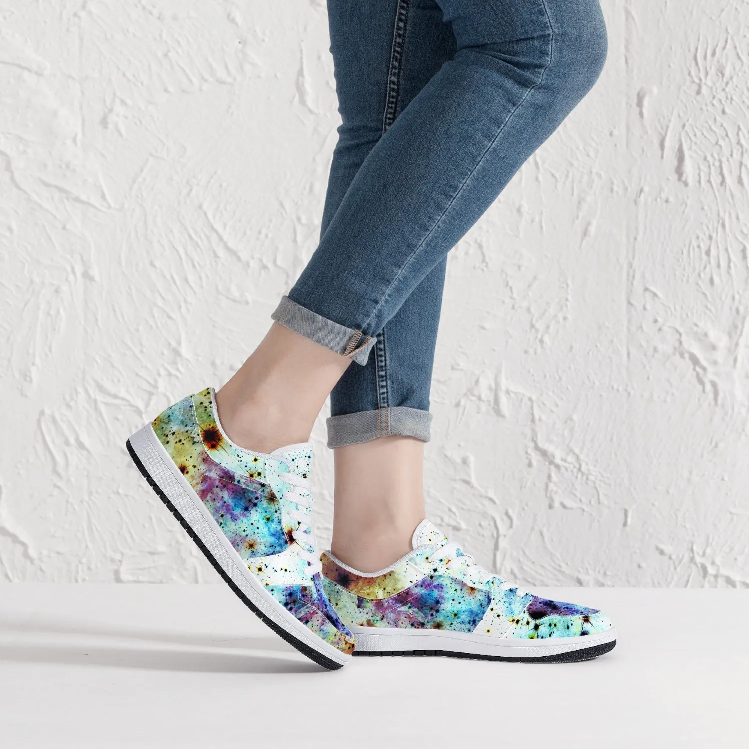 Regail Psychedelic Split-Style Low-Top Sneakers