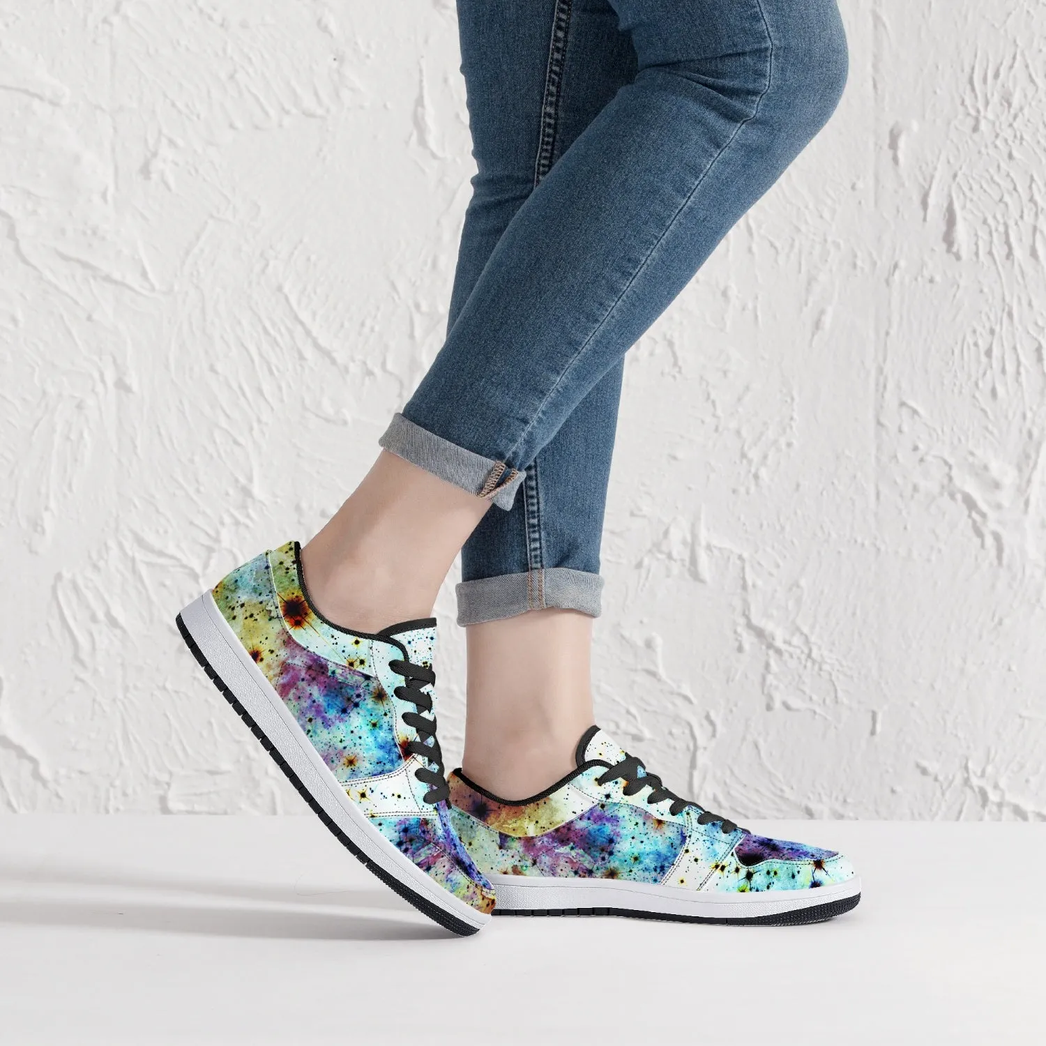 Regail Psychedelic Split-Style Low-Top Sneakers