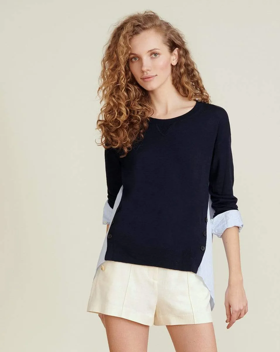 Sionne Mix Media Pullover