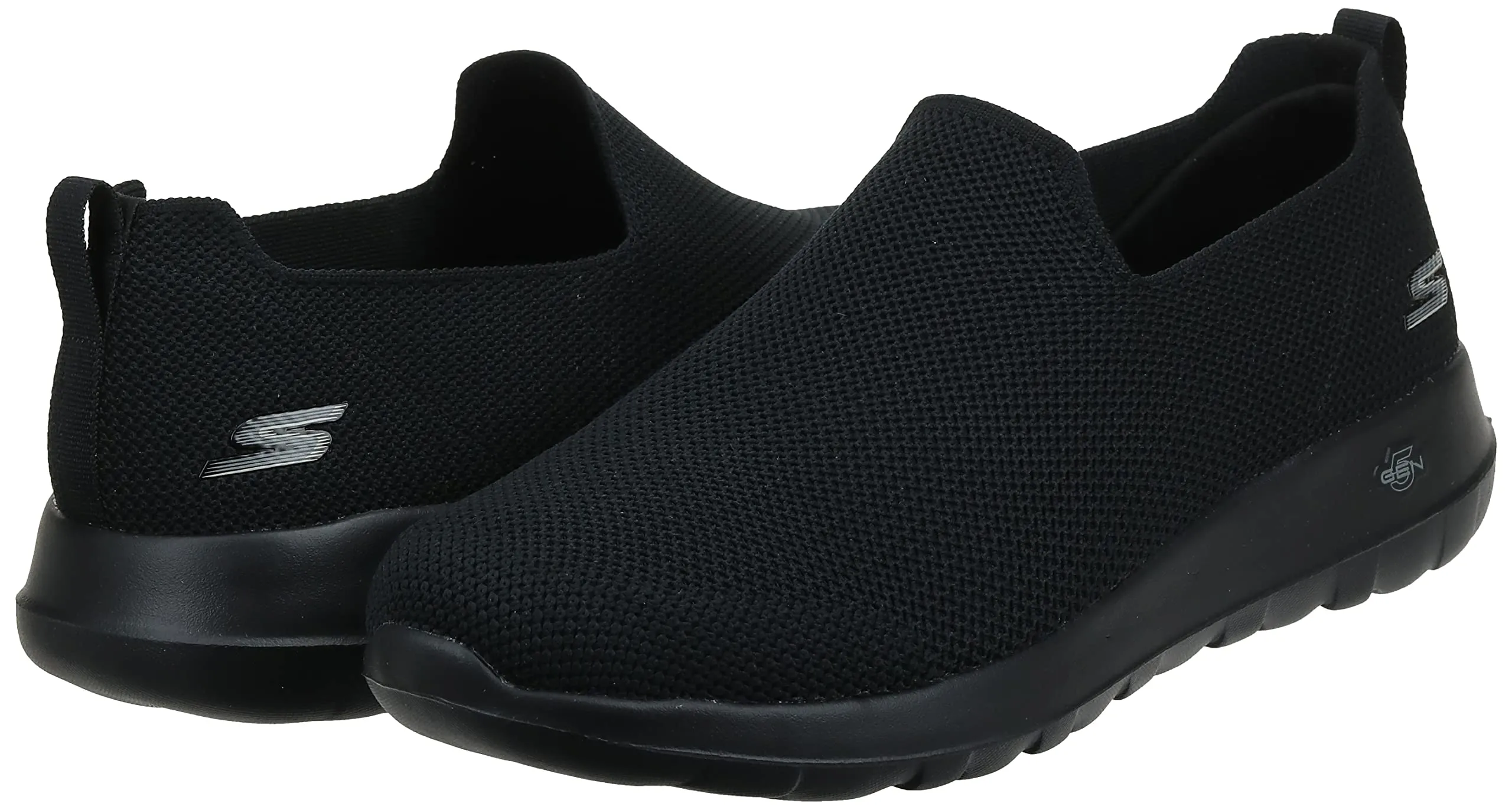 Skechers Men's Go Walk Max-Athletic Air Mesh Slip on Walkking Shoe Sneaker,Black/Black/Black,8.5 M US