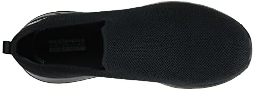 Skechers Men's Go Walk Max-Athletic Air Mesh Slip on Walkking Shoe Sneaker,Black/Black/Black,8.5 M US