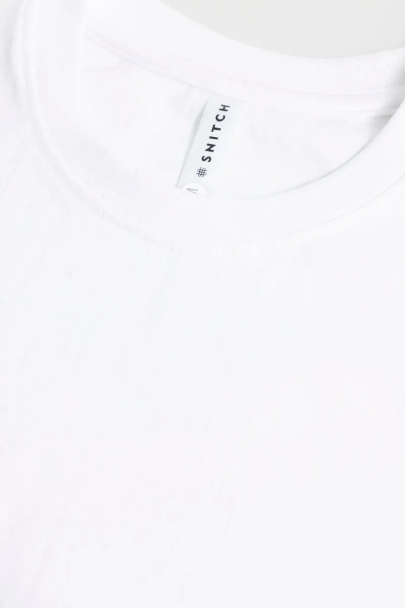 Social Korean Style White T-Shirt