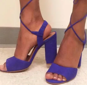 Strap Suede Ankle Strap Sandals