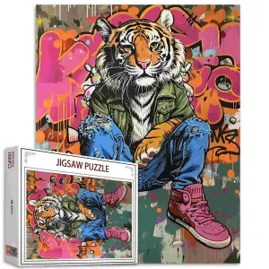 Street Style Tiger Jigsaw Puzzle