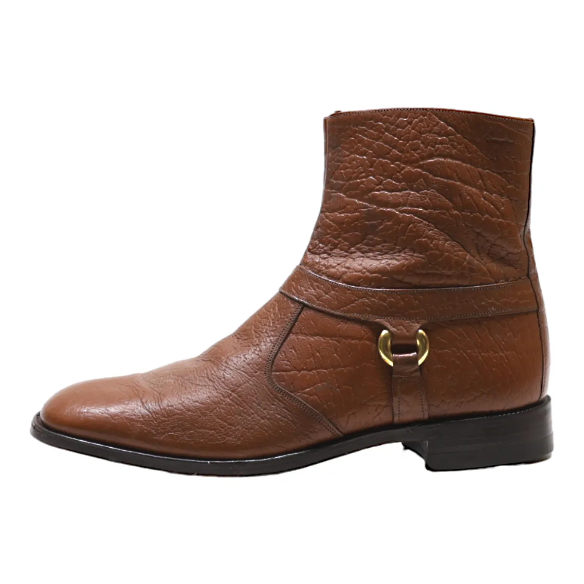 STUART MCGUIRE Ankle Boots Brown Leather Mens UK 7