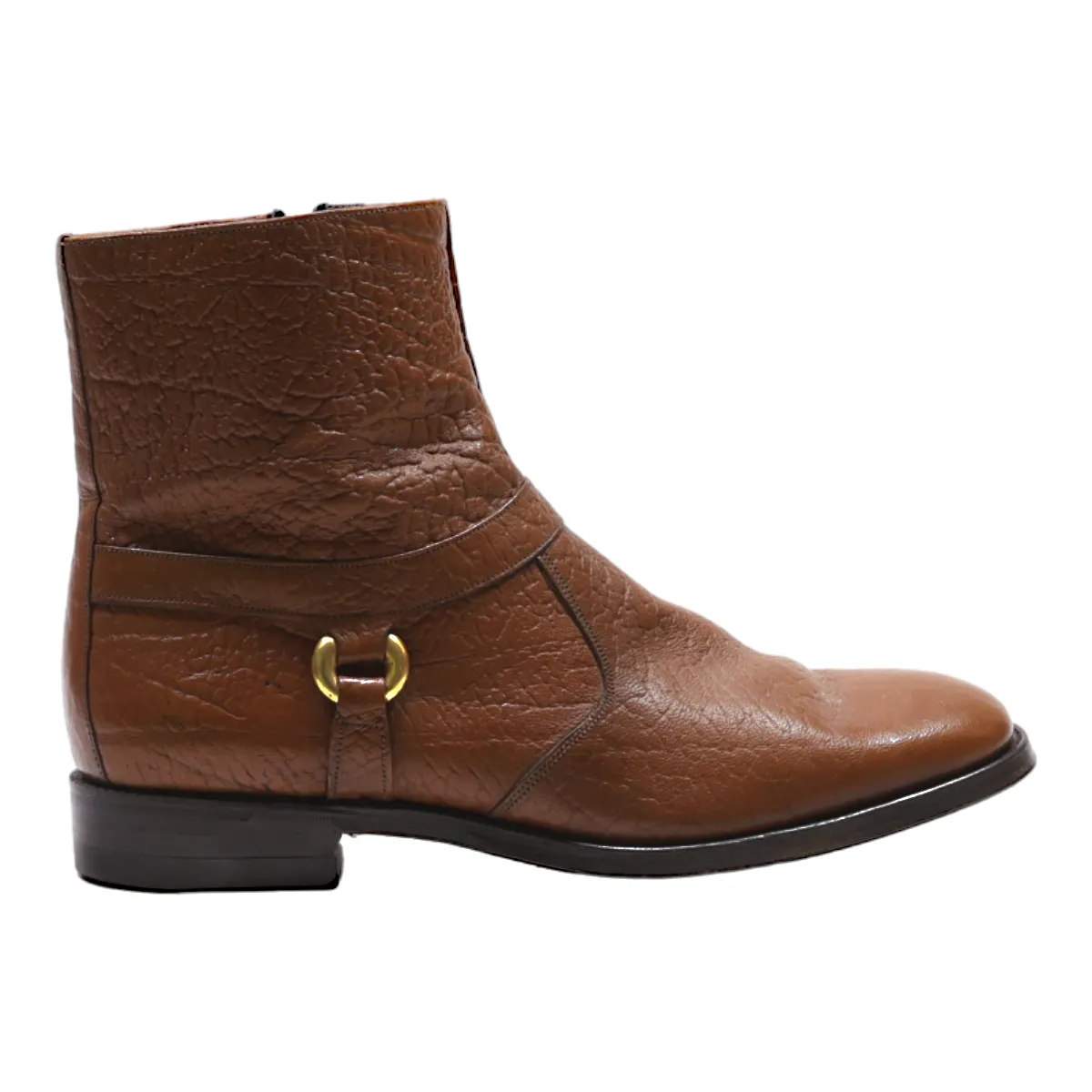 STUART MCGUIRE Ankle Boots Brown Leather Mens UK 7