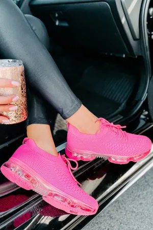 Style Activated Flyknit Sneakers (Hot Pink)
