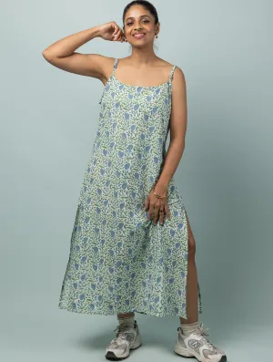 Summer Camisole Dress in Ballad Blue Print