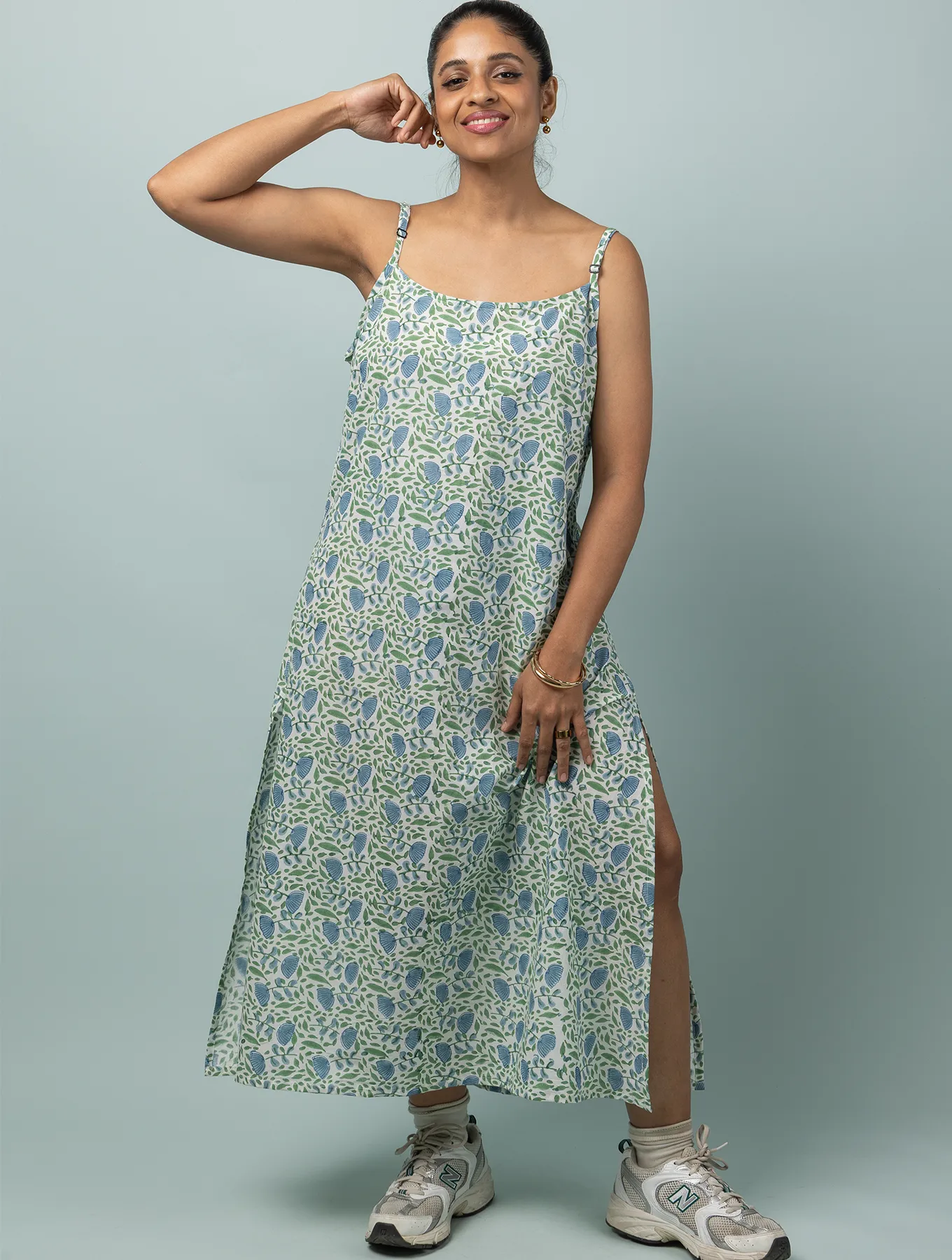 Summer Camisole Dress in Ballad Blue Print