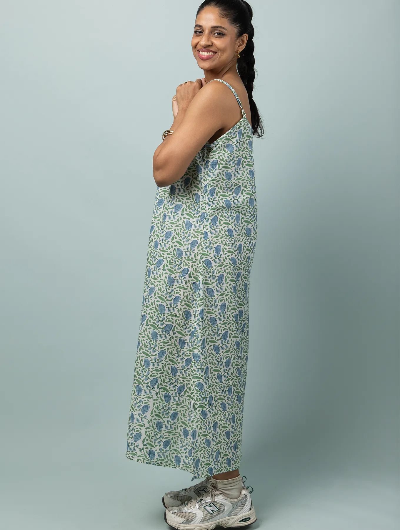 Summer Camisole Dress in Ballad Blue Print