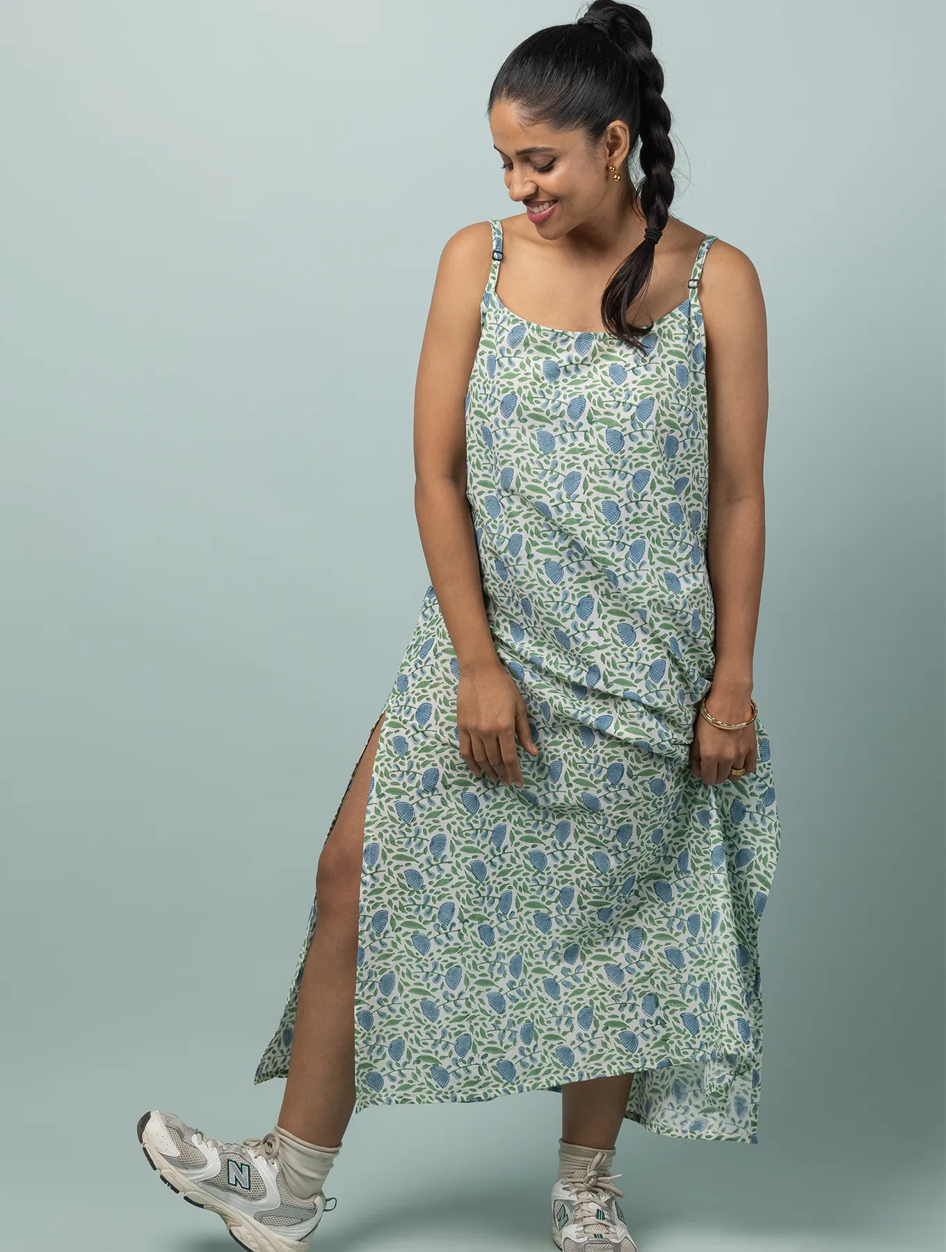 Summer Camisole Dress in Ballad Blue Print