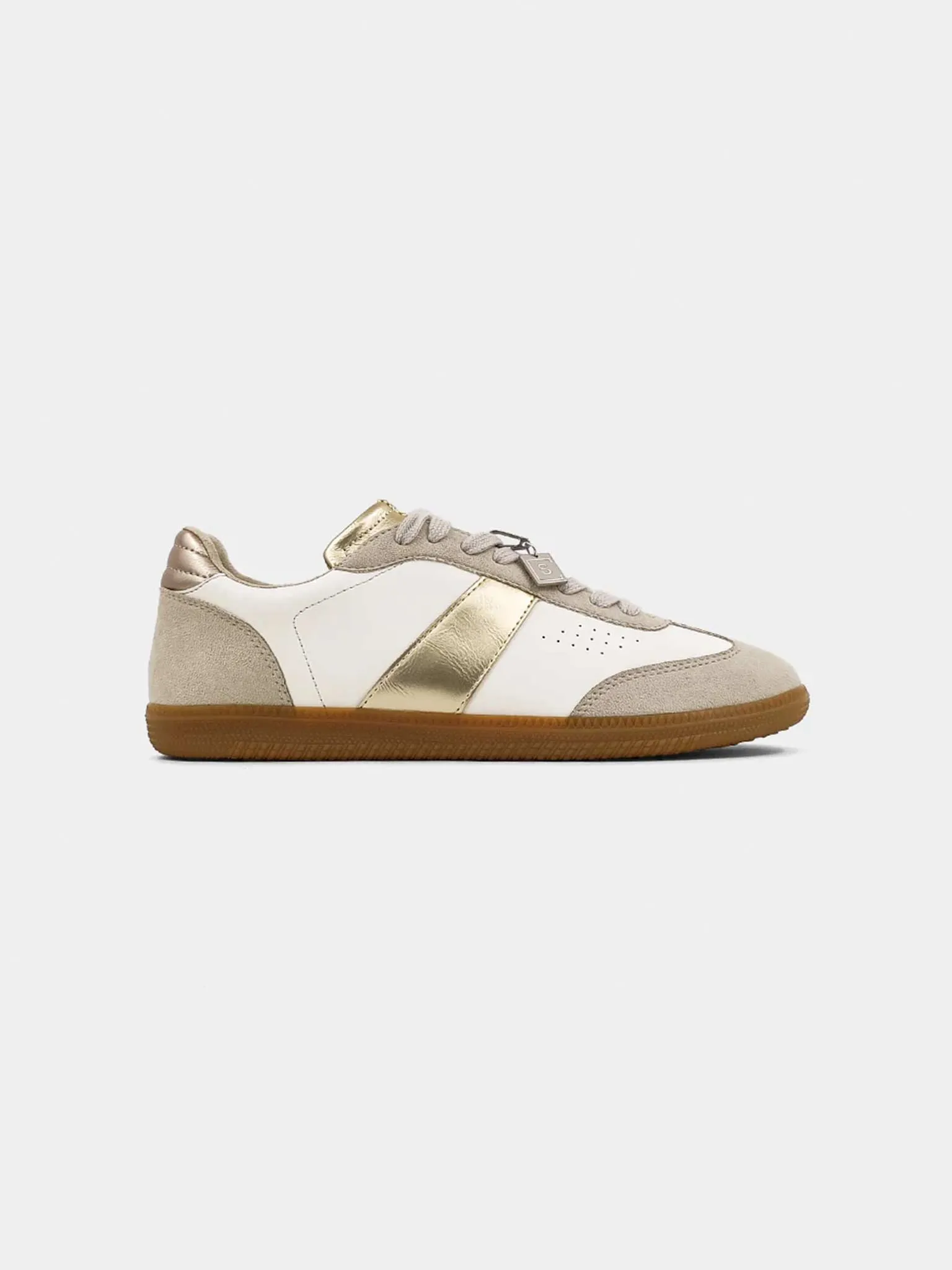Sydney 80s Style Sneakers in Gold
