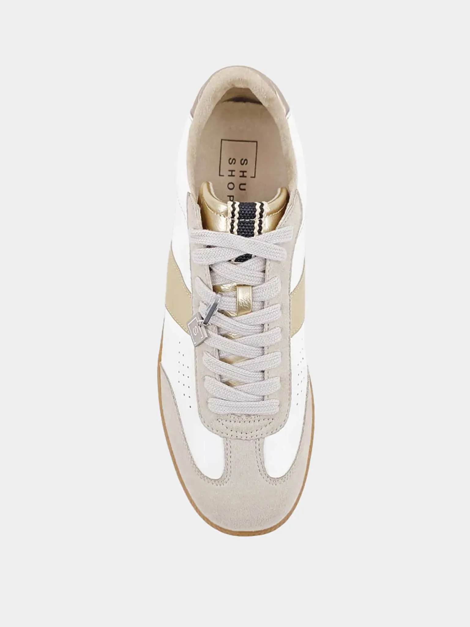 Sydney 80s Style Sneakers in Gold