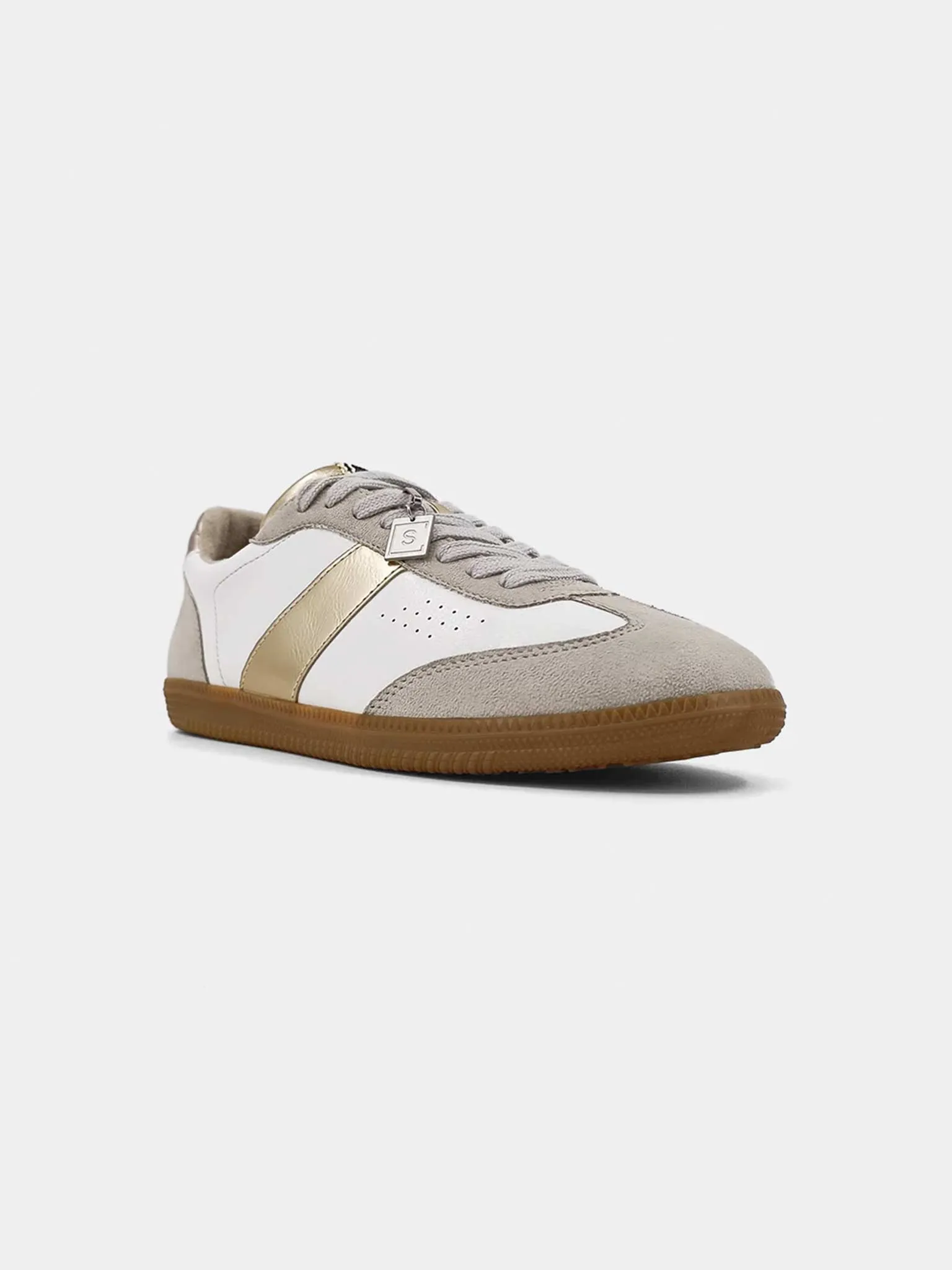 Sydney 80s Style Sneakers in Gold