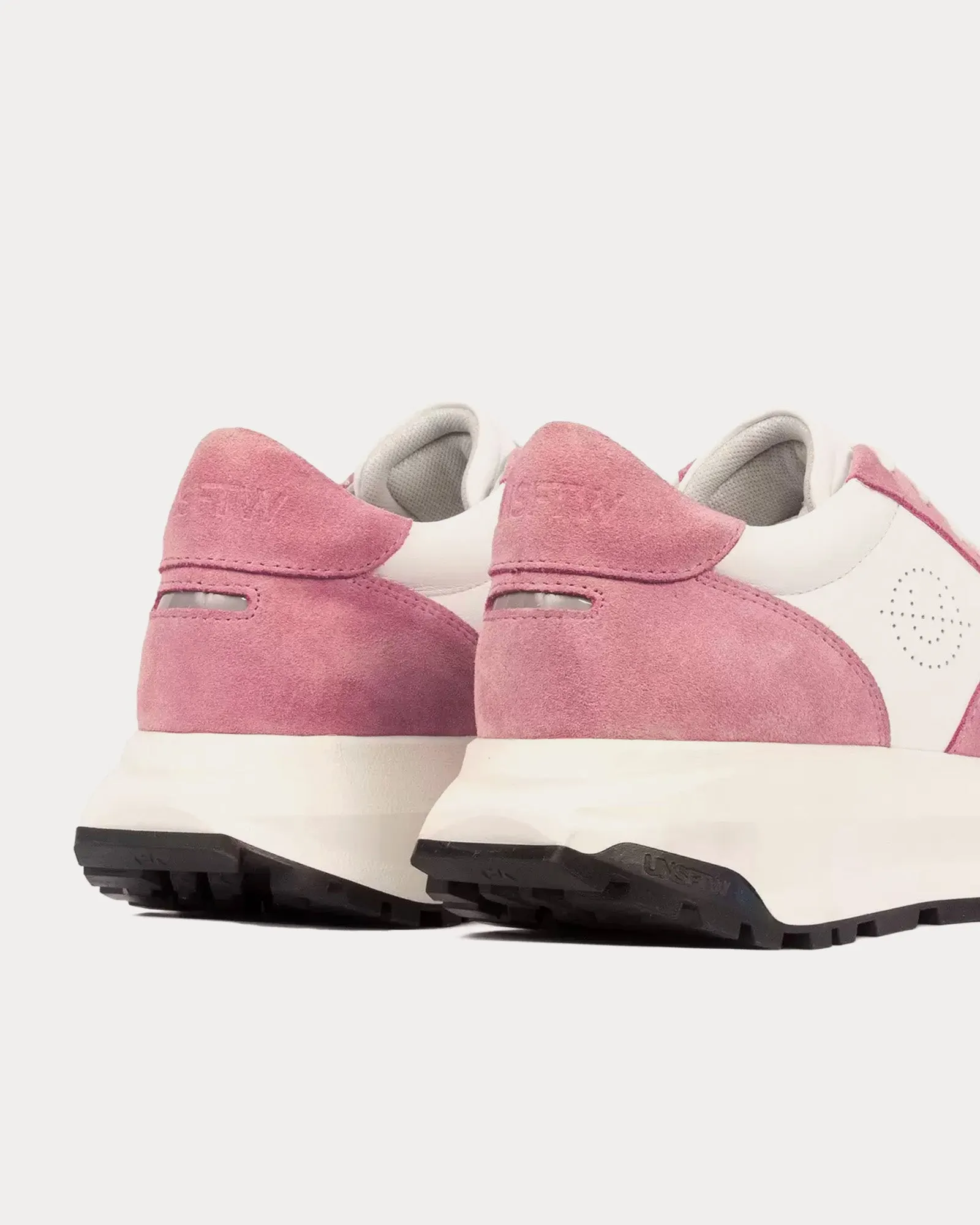 Trinity Leather & Suede Pink / White Low Top Sneakers