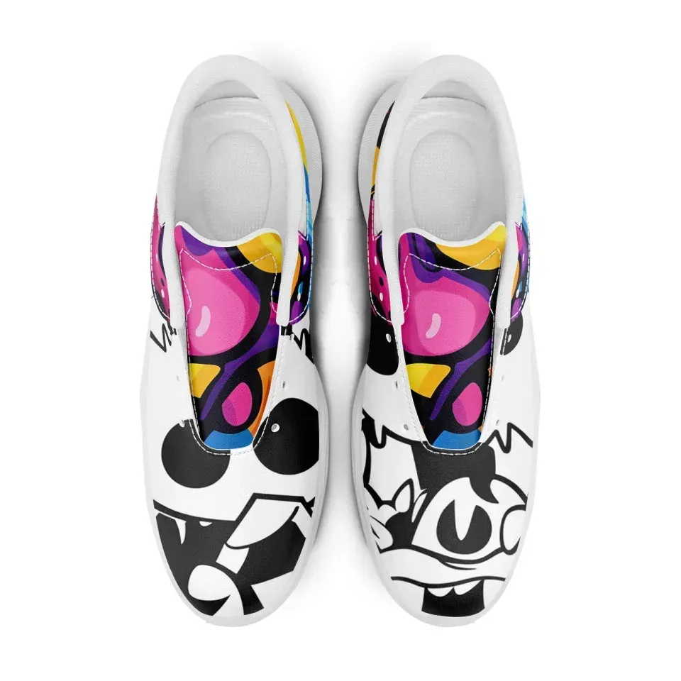 Unique Gift,Personalized Premium Camo Sneakers, Custom Graffiti Golf Shoes, Colorful Shoes for Men and Women