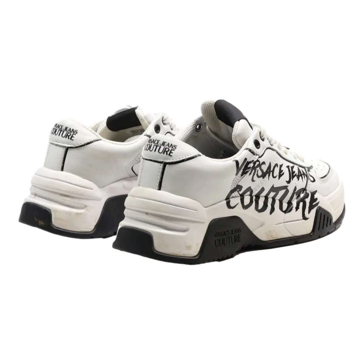 VERSACE JEANS Sneaker Trainers White Leather Mens UK 6