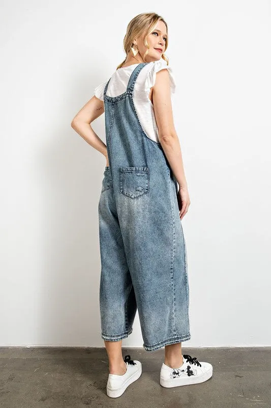 Vintage Style Denim Overalls