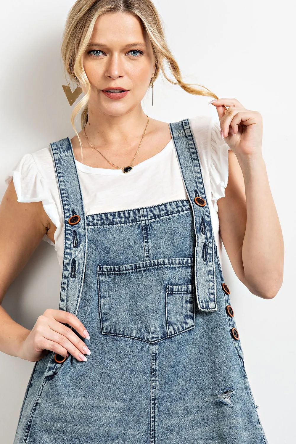 Vintage Style Denim Overalls