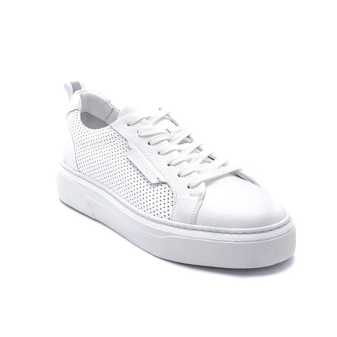 White Men Leather Sneaker