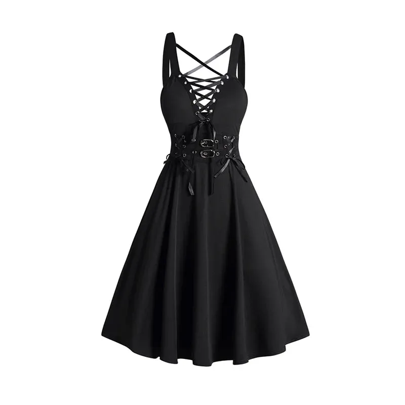 Womens Gothic Dress Lace