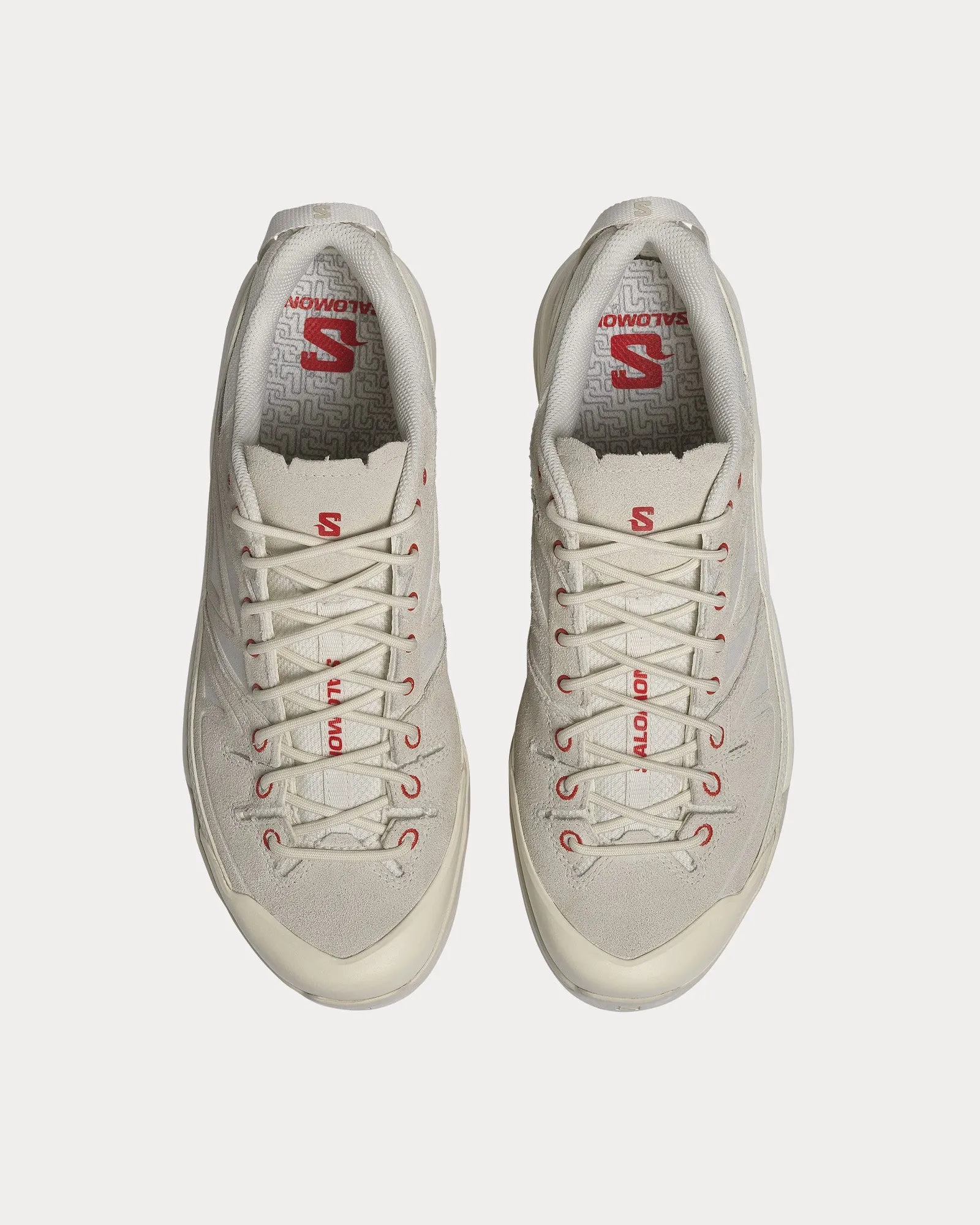 X-Alp Panhui Vanilla Ice / Rainy Day / Fiery Red Low Top Sneakers
