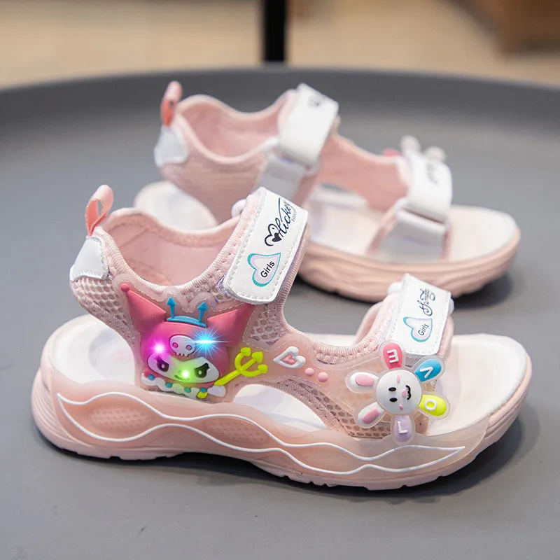 xiangtuibao  Girls' Fashion Sports Sandals Velcro Open Toe