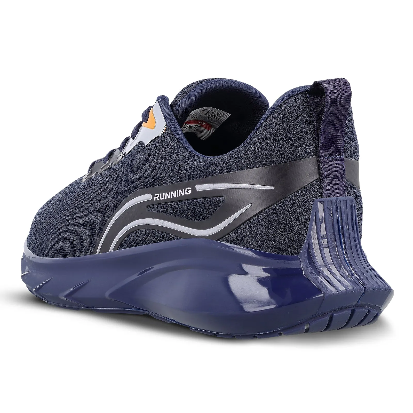 ZYLOK Men's Lace-up Sports Shoe - Navy Blue