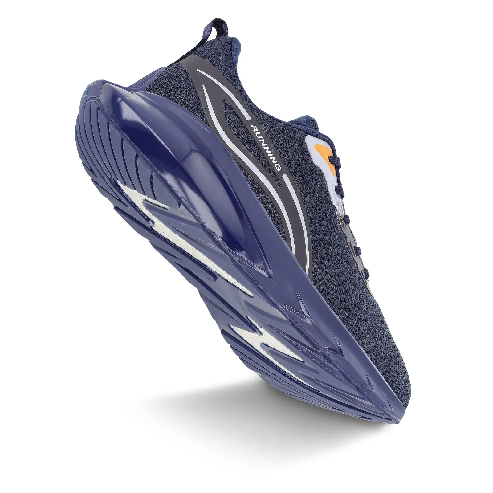 ZYLOK Men's Lace-up Sports Shoe - Navy Blue