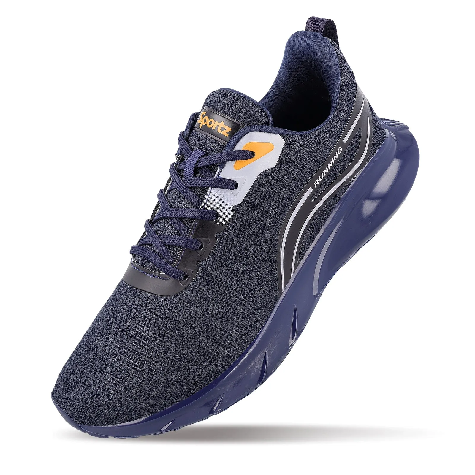 ZYLOK Men's Lace-up Sports Shoe - Navy Blue