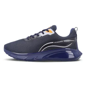 ZYLOK Men's Lace-up Sports Shoe - Navy Blue